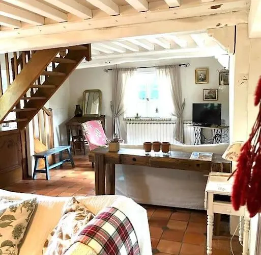 Tatil Evi Chaumiere Normande Et Sa Dependance, Proche Deauville Et Honfleur 10-12 Pers *